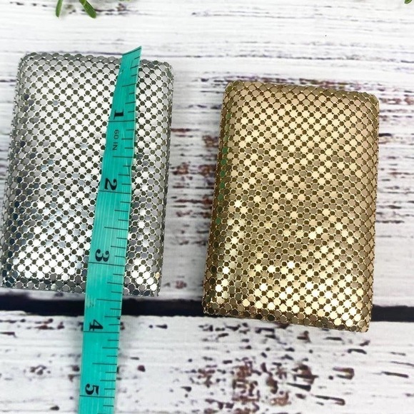 Vintage Tri-Fold Metallic Gold and Silver Key Holder Set - Picture 3 of 11